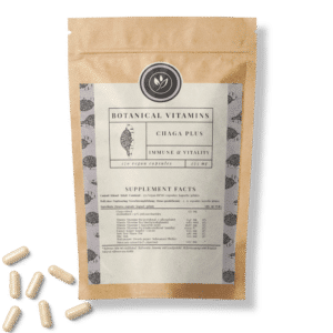 Chaga Plus <br>90 capsules (glass storage jar) Nutritional Supplement Botanical Vitamins 6