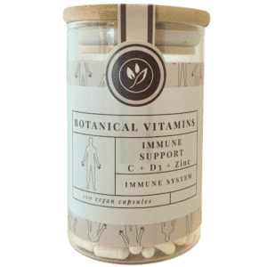 Hericium Erinaceus Plus <br>120 capsules (glass storage jar) Nutritional Supplement Botanical Vitamins 8