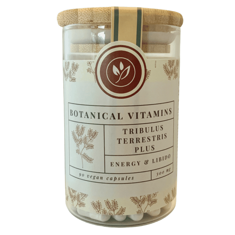 Tribulus Terrestris Plus <br>90 gélules (bocal en verre) Complément Alimentaire Botanical Vitamins 2
