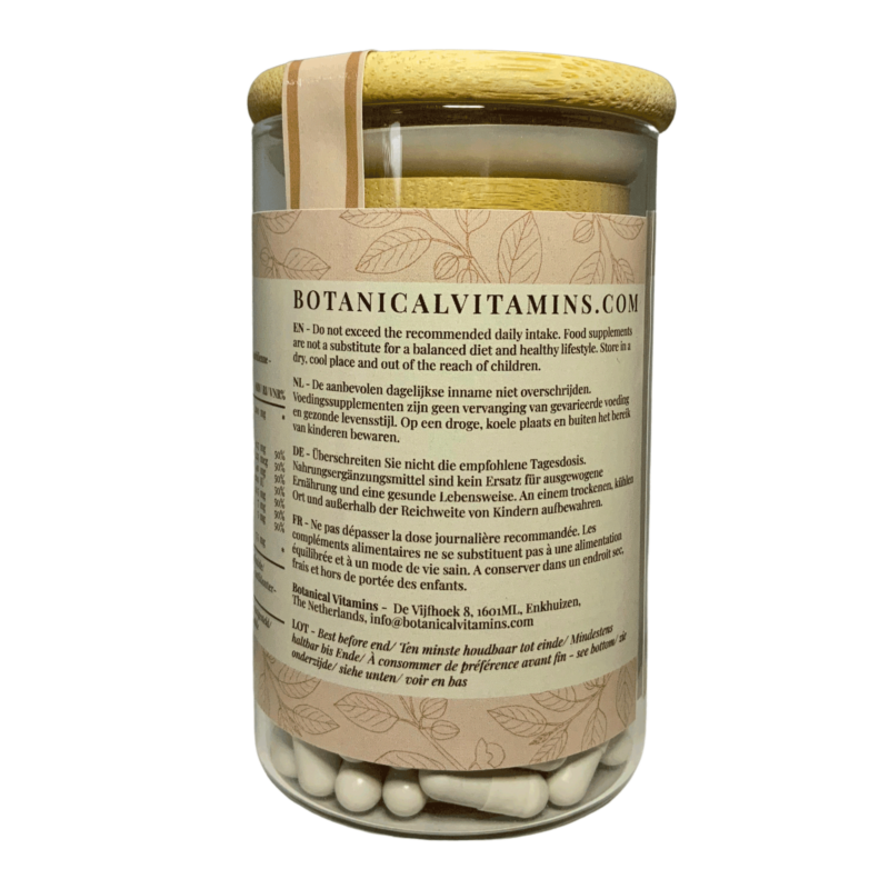 Ashwagandha Sensoril® Plus <br>90 capsules (glazen voorraadpot) Voedingssupplement Botanical Vitamins 4