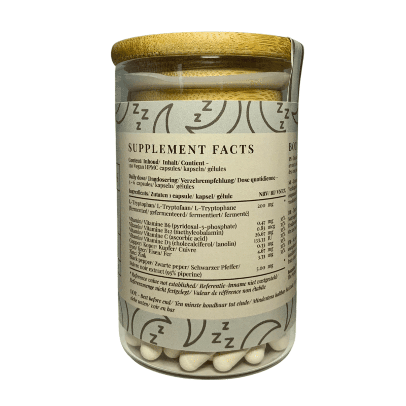 Fermented L-Tryptophan Plus <br>120 capsules (glass storage jar) Nutritional Supplement Botanical Vitamins 3