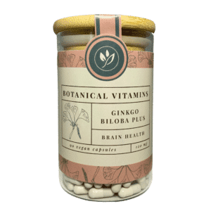 Ginkgo Biloba Plus <br>90 capsules (glazen voorraadpot) Voedingssupplement Botanical Vitamins