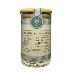 Griffonia Simplicifolia 5-HTP Plus <br>90 capsules (glazen voorraadpot) Voedingssupplement Botanical Vitamins