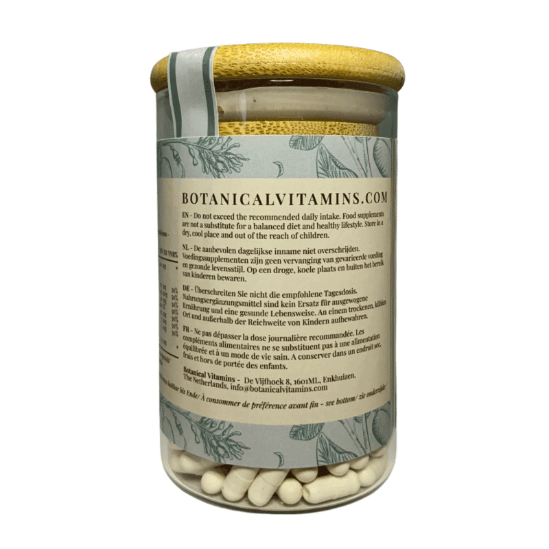 Griffonia Simplicifolia 5-HTP Plus <br>90 capsules (glazen voorraadpot) Voedingssupplement Botanical Vitamins 4