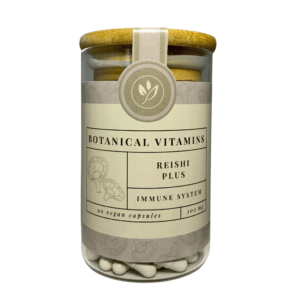 Reishi Plus <br>90 capsules (bocal en verre) Complément Alimentaire Botanical Vitamins