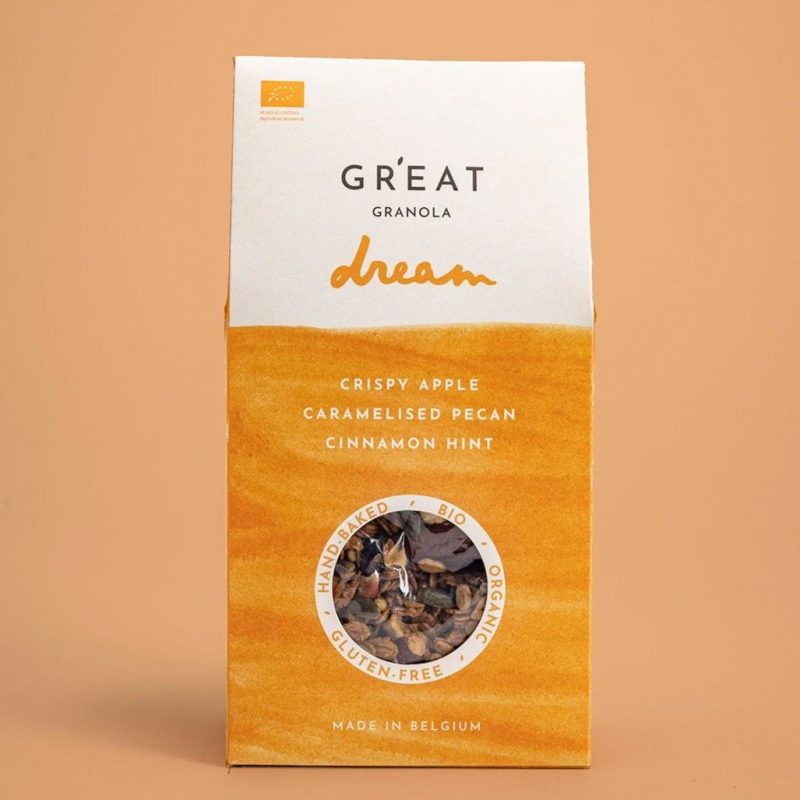 DREAM Granola <br>Krokant Appel, Pecan & Kaneel Muesli Botanical Vitamins 3