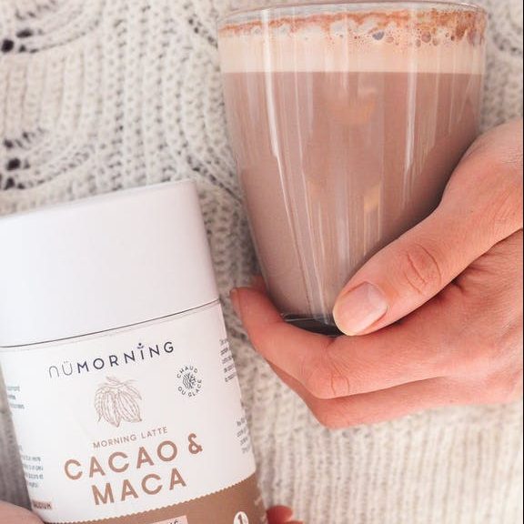 Morning Latte <br>Cacao & Maca Chaï Latte Botanical Vitamins 3