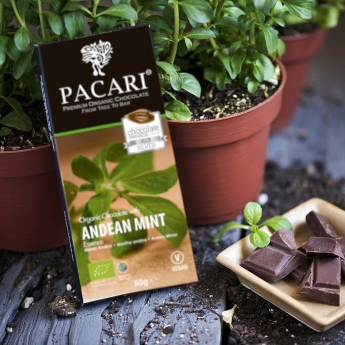 Andean Mint <br>60% Organic Chocolate Schokolade Botanical Vitamins 2