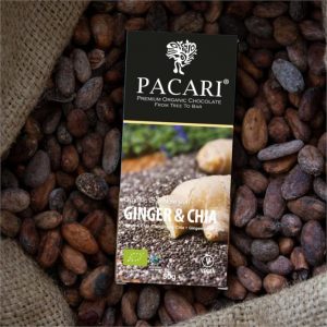 Ginger & Chia <br>60% Organic Chocolate Chocolat Botanical Vitamins