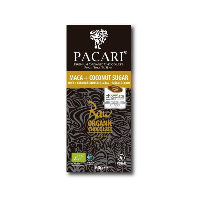 Maca & Coconut Sugar <br>70% Organic Chocolate Chocolat Botanical Vitamins 3