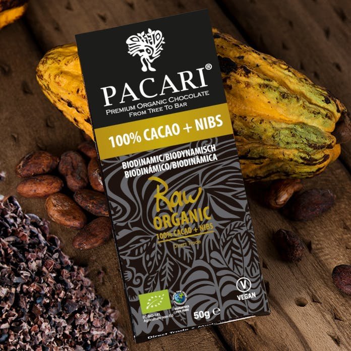 Nibs <br>100% Organic Chocolate Chocolade Botanical Vitamins 2